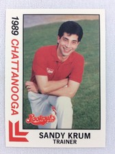 1989 Chattanooga Lookouts-Southern League-BEST Baseball Card-Sandy Krum