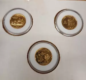 Statehood Quarter dollars 24k gold plated Edition W/COA TP-5885 - Picture 1 of 2