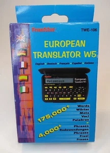FRANKLIN TWE-106 5 Language European Translator Spanish French German Italian - Picture 1 of 8