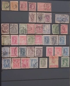 11 album pages stamps from Greece in Europe, used - Picture 1 of 11