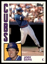 1984 Topps Tiffany Jody Davis Chicago Cubs #73