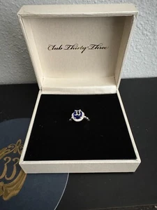 RARE Sold Out Disney Club 33 Sapphire Ring with twisted band Size 6 - Picture 1 of 5