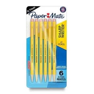 Paper mate Sharpwriter  Mechanical Pencils 0.7mm Pack Of 6 - Picture 1 of 2
