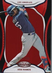2023 Panini Chronicles #41 Jose Ramos Certified Red #/199 - Picture 1 of 2