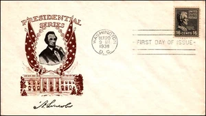 Scott 821 16 Cents Lincoln Cachet Craft FDC Unaddressed Planty 821-43 - Picture 1 of 2