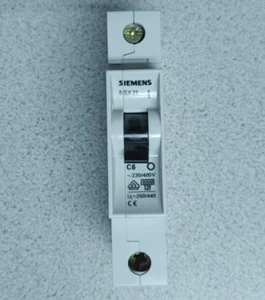 SIEMENS 5SX21 C6 CIRCUIT BREAKER 230/400VAC 6A NEW!! QUANTITY!! WOW!! READ!! - Picture 1 of 2