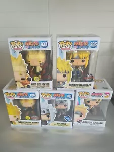 Lotto 5 Funko Pop Naruto Boruto Special Edition Funko Club Glow in the Dark - Foto 1 di 6