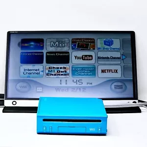 Nintendo Wii Limited Edition Blue Video Game Console (No GameCube) CONSOLE ONLY - Picture 1 of 14