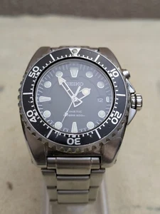Seiko 5M62-OBL0 Kinetic Divers Wrist Watch In Working Order And Keeping Time - Picture 1 of 22