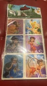 Disney Fairies Tinker Bell Motion Stickers~Sheet Size 4” X 6 1/2”~New In Package - Picture 1 of 5