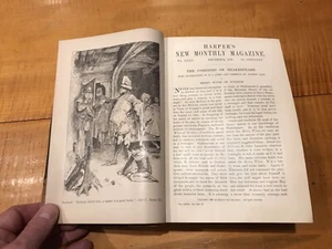 1889 MARK TWAIN Bound Harper’s Monthly Magazine # 80 ANTIQUE BOOK Howard Pyle - Imagen 1 de 21