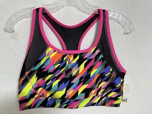 Everlast Missy Sports Bra Large MULTI COLORS Yoga Workout Exercise New. - Picture 1 of 14