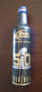 BUD LIGHT NFL SUPER BOWL 50 LIMITED EDITION 16 OZ COLLECTIBLE 2/7/16 BOTTLE - Picture 1 of 6