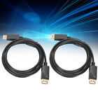 2Pcs Displayport Connecting Line Dp To Dp Cable 1.8M Dp Male To Male Adapter Dy9