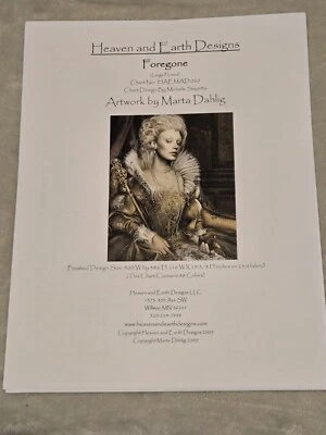 Heaven and Earth Designs HAED "Foregone" Cross Stitch Pattern - Image 1 of 4