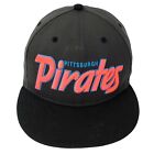 Pittsburgh Pirates Hat Snapback Baseball Cap Neon Script Logo '47 Brand One Size