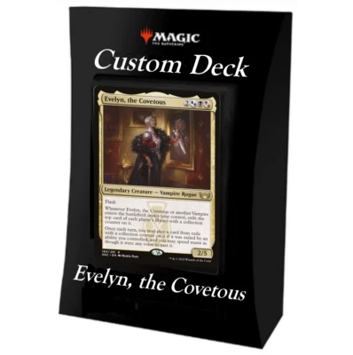 MTG Custom EDH Deck- Evelyn, the Covetous - Vampire Tribal - Deck Box Included! - Image 1 of 2