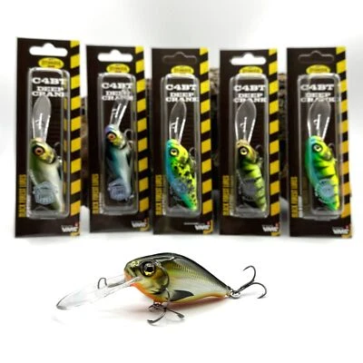 Hybrida C4BT Deep Crank 6,5cm 18,5g 6 Farben Barsch Rapfen Hecht Crankbait