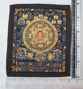 Old Tibet Tibetan Hand Painted Buddhist Thangka Mandala Painting Gold Leaf - Picture 1 of 1