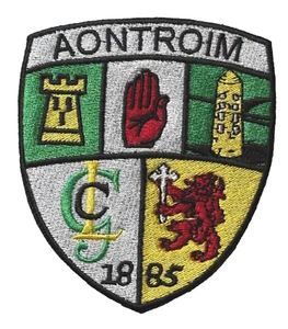 Insignia Antrim GAA Cresta Completamente Bordada Coser Hierro en Parche (A) - Imagen 1 de 3