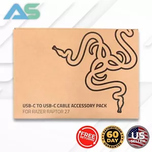 Paquete de accesorios de cable genuino Razer USB-C a USB-C para monitor Razer Raptor 27"🐍 - Imagen 1 de 8