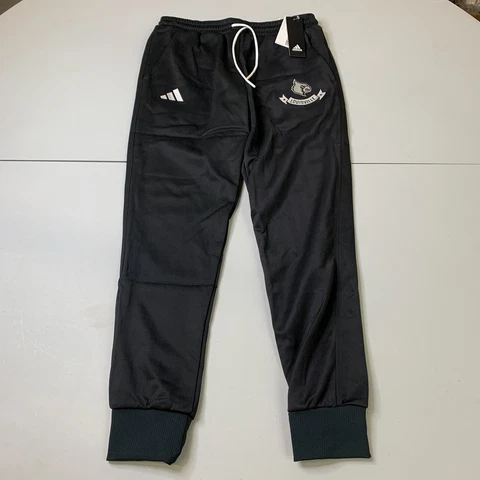 NWT Adidas Louisville Cardinals Jogger Sweatpants M NCAA Team Issue Sports Black Cover