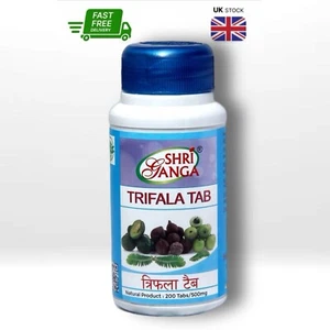 Trifala Shri Ganga 200 Tabs - Integratore Detergente Digestivo Ayurvedico, Triphala - Foto 1 di 3