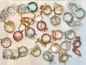 Memory Owl Floating Locket Sale  ~ All Shapes Colors & Sizes $12.50 Ea Necklace - Picture 1 of 1