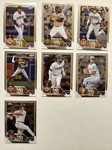 2023 Topps Chrome SAN DIEGO PADRES (7 Card) TEAM SET Juan Soto Fernando Tatis Jr - Bild 1 von 1