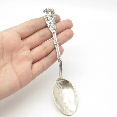 Cuchara antigua Art Deco Shreve & Co. Golden Gate de plata de ley 925 SF US Foto 1 de 4