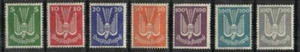 Deutschland Briefmarke C20-C26 - Brieftaube Satz von 1924 - Bild 1 von 1