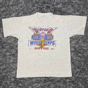 T-shirt uomo Detroit Pistons Salem 1990 taglia XL campioni del mondo schiena 2 retro anni 90 - Foto 1 di 14