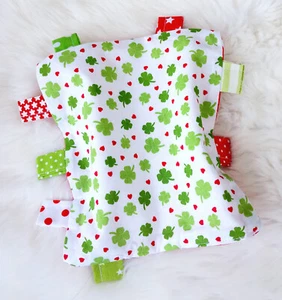 NEU * Schnuffeltuch * Schmusetuch Baby * Greifling * Kuscheltuch * Klee - Bild 1 von 4