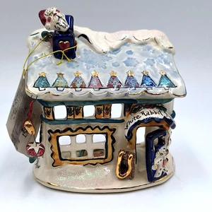 Heather Goldminc Santa White Rabbit Toy Store Tea Light 2001 - Picture 1 of 13