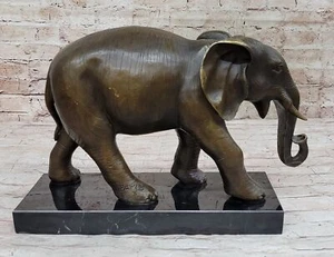 Antoine-Louis BARYE "Elephant Du Senegal" BRONZE ELEPHANT SCULPTURE EUROPEAN FIN - Picture 1 of 10