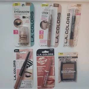 L.A. Colors Lot Plump Gloss Loose Eyeshadow Tan Contour stick eyeliner hilighter - Picture 1 of 10