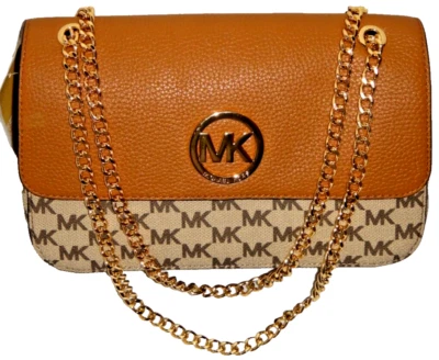 Bolso de mujer MICHAEL KORS FULTON MK firma con solapa cadena bellota natural 38H7XFTL1V Foto 1 de 4
