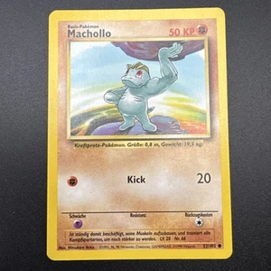 Carta Pokemon Machop (Machollo) 52/102 Set Base Tedesco - Foto 1 di 2
