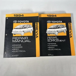 1994 Toyota Previa Shop Service Repair Manual OEM Factory Repair W SUPPLEMENT - Picture 1 of 3