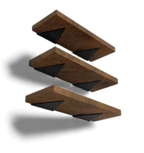 Soportes de estante triangulares invisibles de 6 pulgadas para decoración minimalista del hogar 6 piezas - Imagen 1 de 7