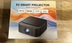 DBPOWER E2 WhaleOS Smart Projector WiFi Bluetooth Netflix Licensed 2025 - Picture 1 of 3