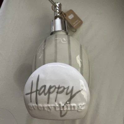 Mud Pie Happy Everything Sponge Soap Pump 5" x 4.25" 44400058 NwT - Image 1 of 4