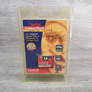 16MB Sandisk Compact Flash Card CF Memory Card SDCFB NEW SEALED - Picture 1 of 6