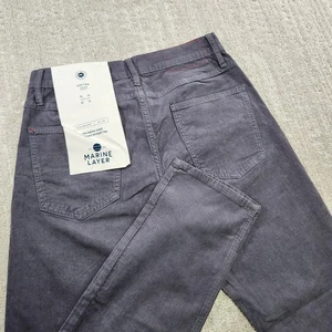 Pantalones de Pana Capa Marina Hombres 30X30 Leer* Cambridge Cord Gris Delgado Recto - Imagen 1 de 10