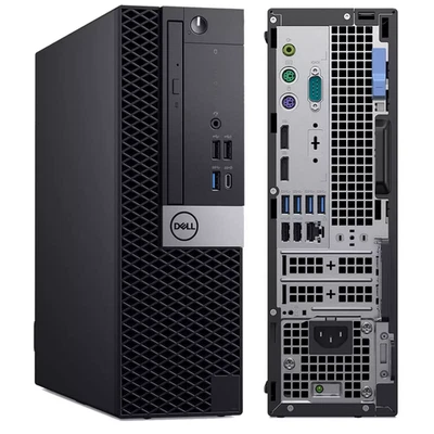 DELL WINDOWS 11 PRO DESKTOP PC CORE i7-8TH COMPUTER 64GB RAM 2TB SSD SFF DVD - Image 1 of 4