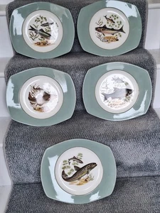 Vintage, Figgjo Flint, Norway Green & White, Fish Series, 27.5cm Plate, No.8 - Picture 1 of 16