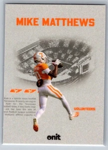 Mike Matthews RAISED Insert Tennessee Volunteers 2025 Onit Football - Bild 1 von 1