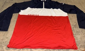 PUMA Quick trip Jet Stream Mens 1/4 Zip Pullover Long Sleeve America Sz Large - Picture 1 of 7