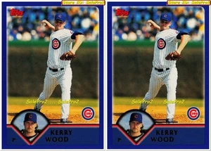 2x TOPPS 2003 KERRY WOOD MLB CHICAGO CUBS SUPERSTAR MINT #16 CARDS LOT - Bild 1 von 2