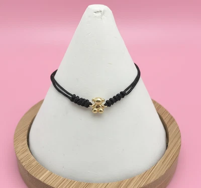 TOUS Black nylon and gold bear Bracelet Bold Bear - Image 1 of 4